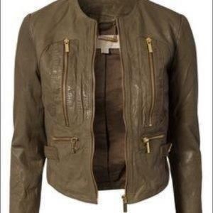 Moto leather jacket